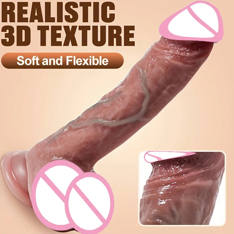 Dildo Realista con Ventosa