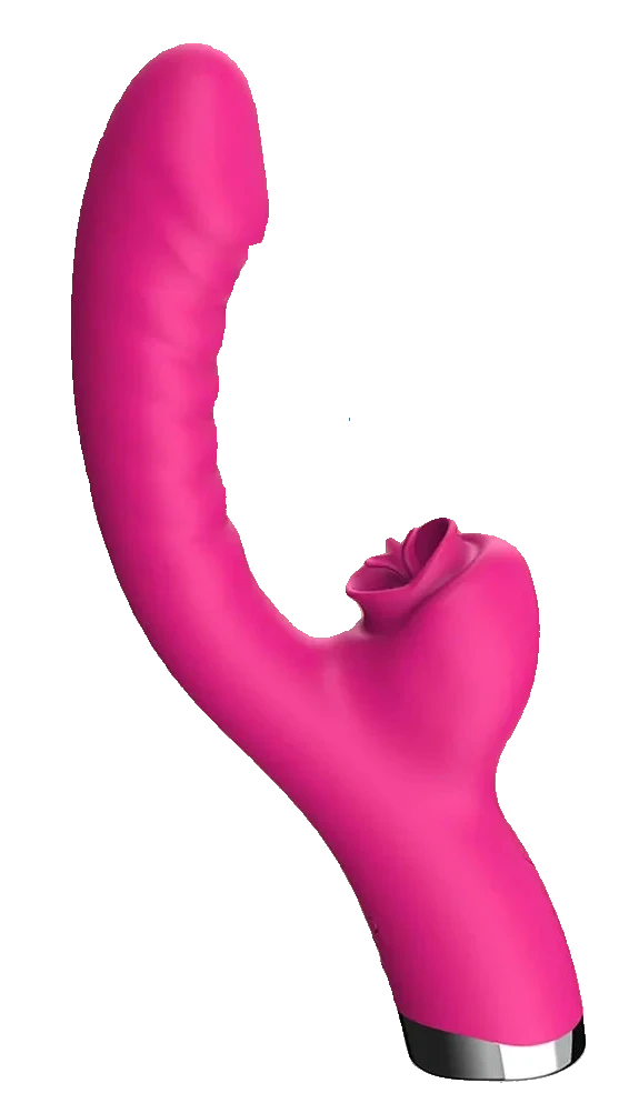 DILDO VIBRADOR CON LENGUA PARA CLÍTORIS