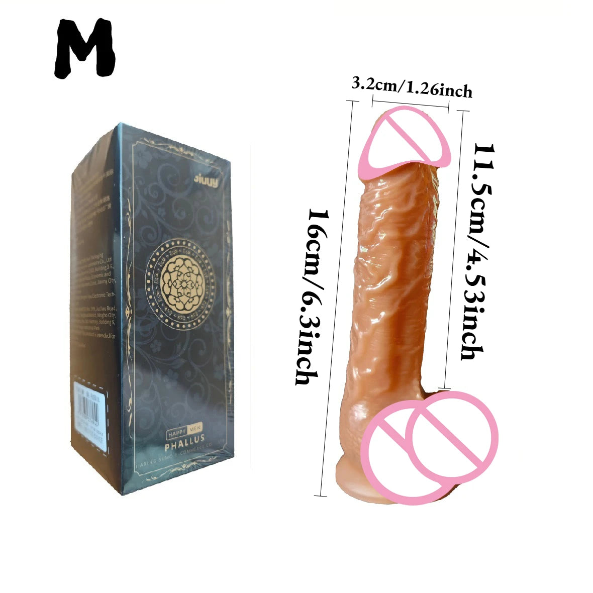 Dildo Realista con Ventosa