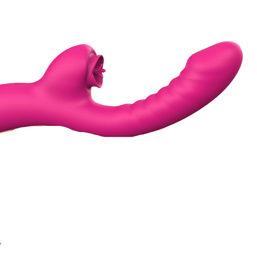 DILDO VIBRADOR CON LENGUA PARA CLÍTORIS